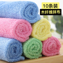 Rag kitchen bamboo fiber linen oil-free towel magical small oil-free non-stick dishwashing cloth official flagship store