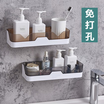  Bathroom shelf Bathroom toilet punch-free wall-mounted sanitary towel shower gel toiletries storage rack