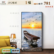 Nordic Modern Photo Wall Scenery Genguan Decoration Painting Material Hotel Hang Painting HD Photo Material