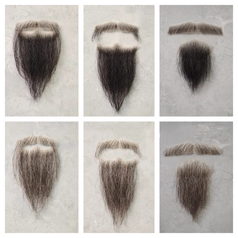Fake Beard, Film and Television Realistic Beard, Beard Props, Scholar Beard, Old Man Beard