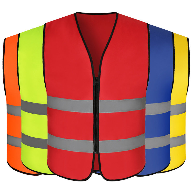 Reflective safety vest construction workers construction vest traffic riding jacket night car safety clothes customization