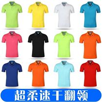 Lapel short-sleeved quick-drying t-shirt printing work clothes advertising fir custom work clothes cultural shirt mens work clothes custom logo