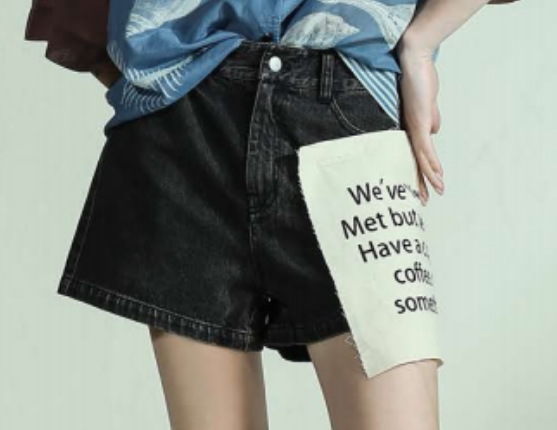 Dayiyan 2022 Summer New Authentic Denim Shorts Davu230398 a Letter from the Pacific One of a Kind 569N