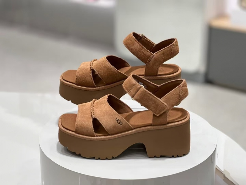 In-Stock Direct Delivery Ugg Summer Women's Fashion Thick-Soled Wedge Casual Sandals 1167475-1399