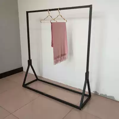 European-style iron clothing rack display rack floor-to-ceiling wedding display rack clothing store shelf side hanging gantry hanger