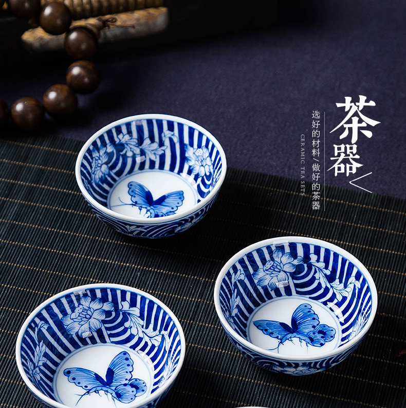 Jingdezhen ceramic checking sample tea cup individual cup hand - made porcelain of kung fu tea cups master cup single CPU