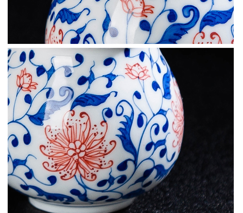 Jingdezhen blue and white porcelain ceramic fair keller of tea accessories and tea cup and cup points) a cup of tea