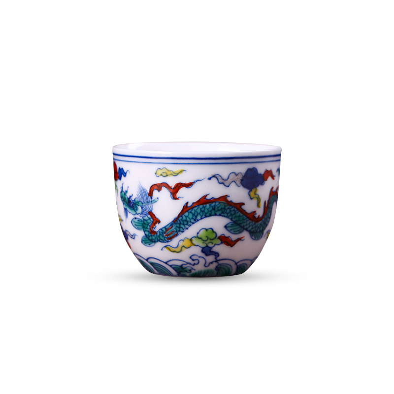 Ocean 's sample tea cup of jingdezhen ceramics craft individual cup single CPU kung fu tea master hand made small tea cups