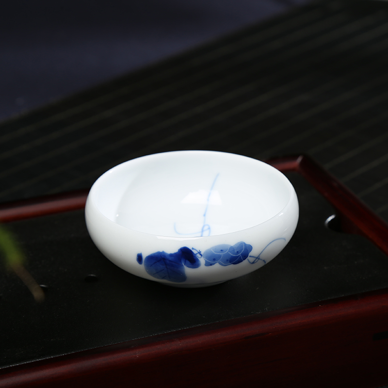 Jingdezhen ceramic tea cup hand - made the master sample tea cup cup individual cup kung fu tea cup single CPU