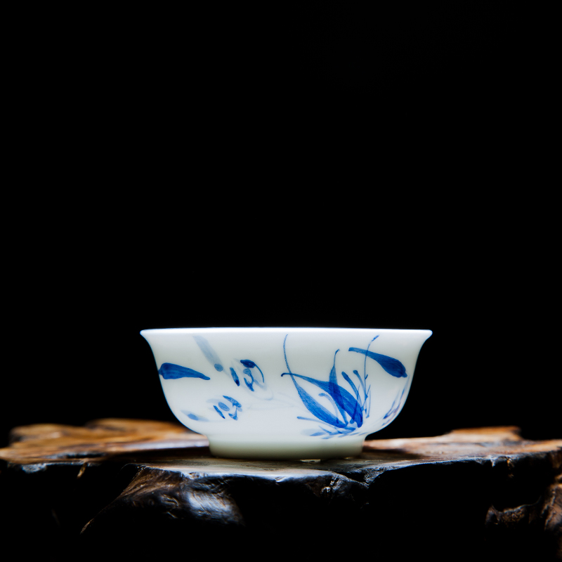 Jingdezhen ceramic hand - made master kung fu tea set porcelain cups cup single cup sample tea cup individual cup tea cups