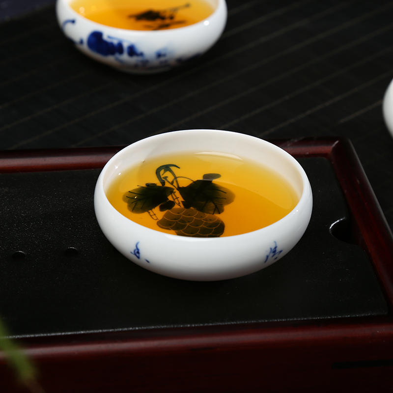 Jingdezhen ceramic tea cup hand - made the master sample tea cup cup individual cup kung fu tea cup single CPU