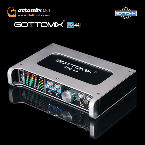 Gottomix US44 4-in 4-out Professional USB External Recording Sound Card Audio Interface (Industry Standard)