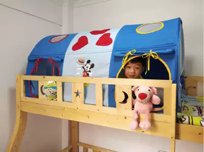 Children's bed tent shading anti-fall anti-mosquito bed artifact tunnel indoor and outdoor game house Small house bed curtain mosquito net