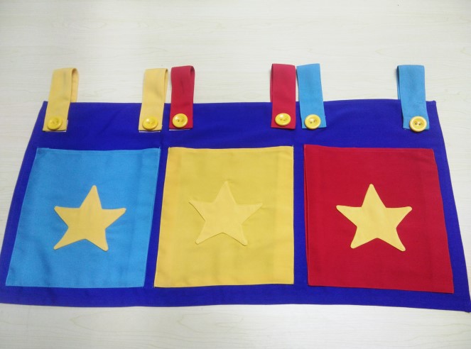 Children's bed hanging bag storage bag collecting bag Cot Cot upper hanging bag Bottle Bag Magazine Bag fabric Bag Cartoon Cloth Bag