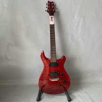 Custom made with no Pep PRS Electric Guitar Wine Red Tiger Tattooe Maple Wood ROSE WOOD FINGERBOARD REAL BAY