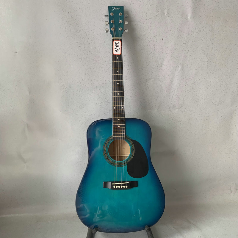 Clear bin handling Jensen Johnson 41 inch folk Ballad Wooden Guitar Body Rose Wood Fingerboard