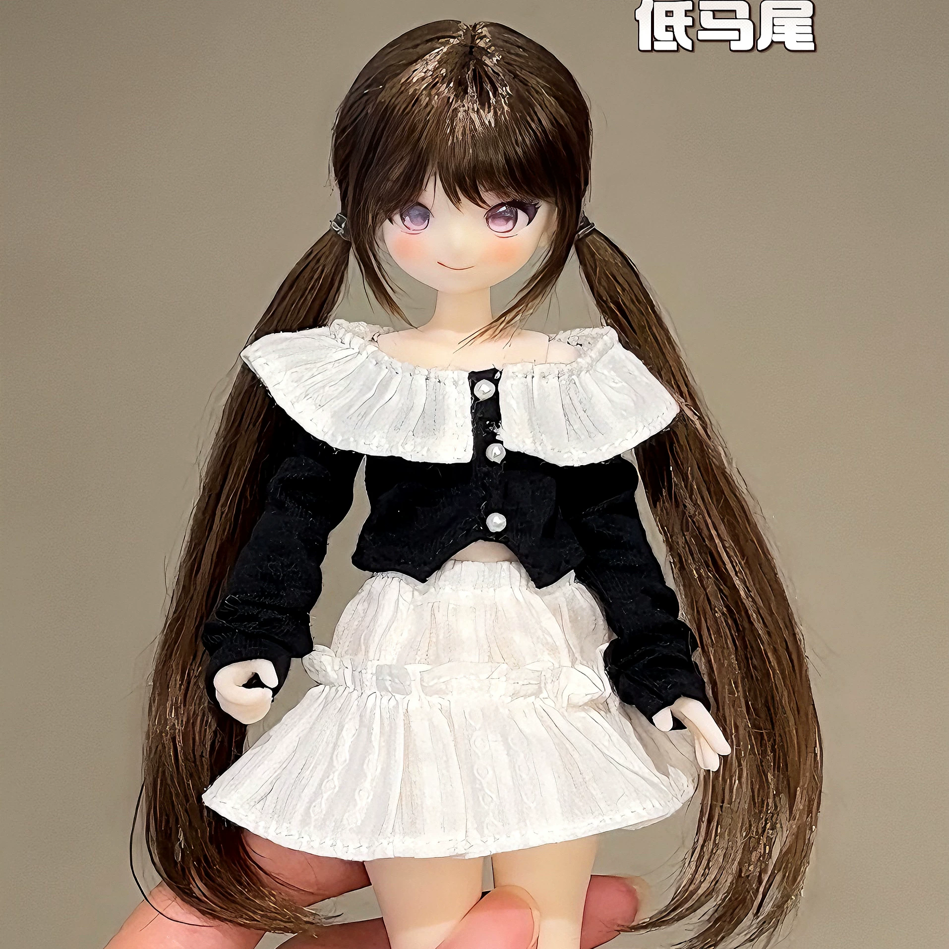 【Awen】Имитированная шиньонная прядь Awen bjd парик из мохера Weiyuji/Light Nightmare/Azone/ob21 милый головной убор