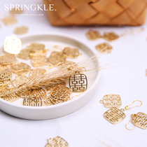 (Happy word)Wedding happy word Happy sugar box accessories Chinese happy word pendant can be used with happy sugar box Happy sugar bag
