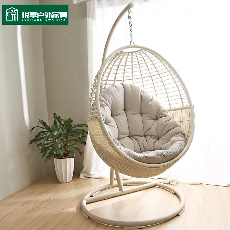 Net red casual hanging basket rattan chair adult indoor swing outdoor balcony lazy rocking chair hanging chair rattan nest cradle