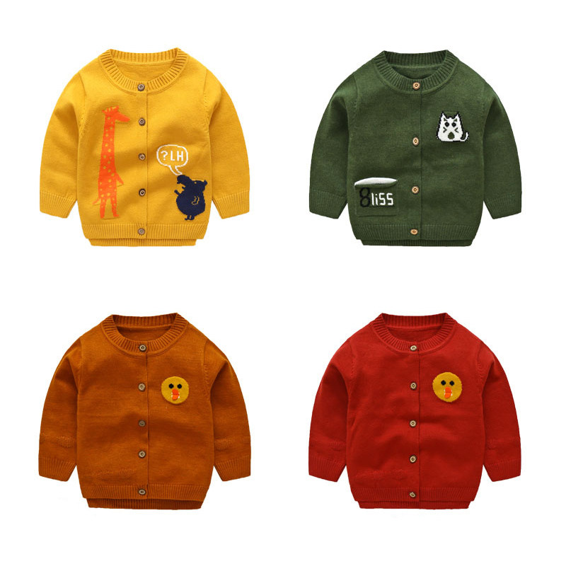 Baby Knitted Cardigan Top 0 Newborn Clothes 1 Year Old Boys Autumn Clothes Girls Baby Sweaters Baby Sweaters