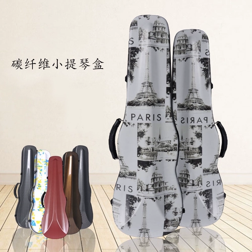 Музыкальные инструменты из углеродного волокна для взрослых с аксессуарами, скрипка, коробка, портативный рюкзак