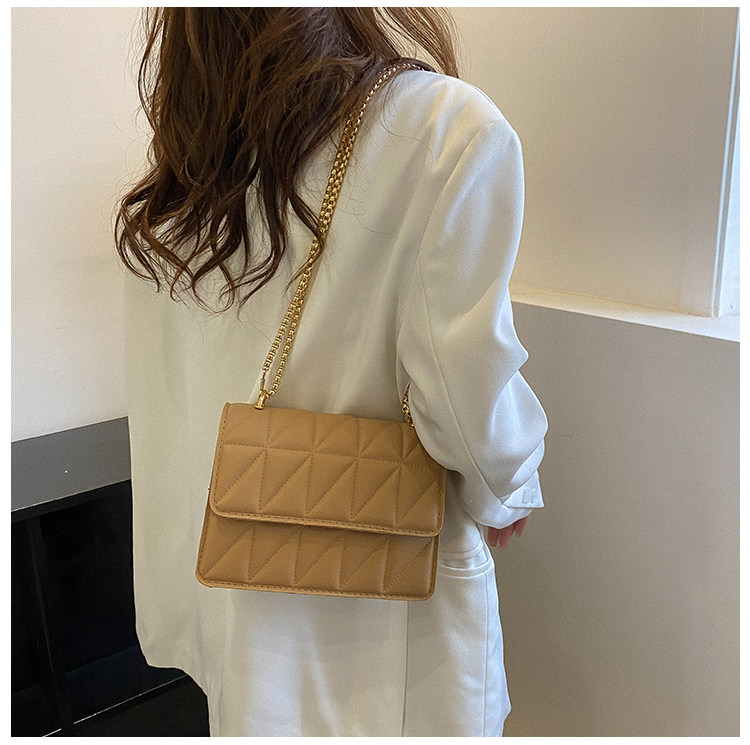 Небольшая дизайнерская цепь, сумка через плечо, ремешок для сумки на одно плечо с ромбовидным узором, коллекция 2022                       