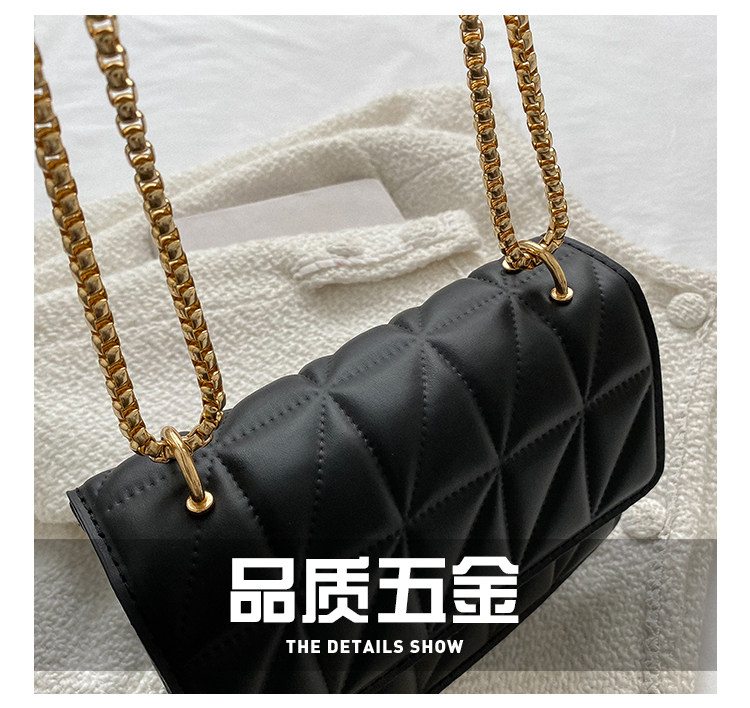 Небольшая дизайнерская цепь, сумка через плечо, ремешок для сумки на одно плечо с ромбовидным узором, коллекция 2022                       