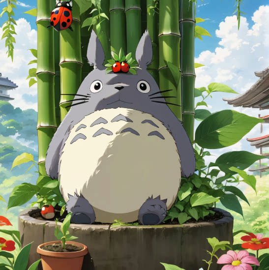 龙猫试色小屋