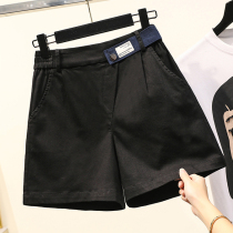 Big Code Women Dress Summer Dress 2022 New slim stretch 5 50% Pants Fat sister mm200 Broadleg Casual Shorts