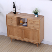 Nordic Dining Boards All-solid Wood Modern Living Room Kitchen Multi-function Large Capacity Provincial Space Portal Log Color