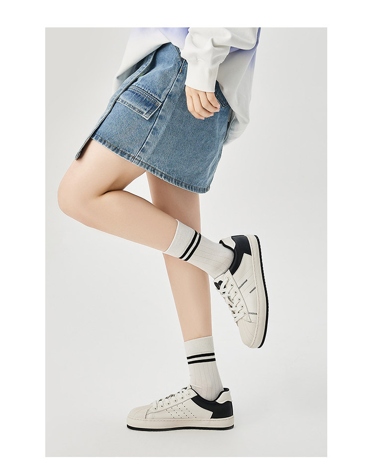 semir 森马 女士经典贝壳头小白鞋 图8