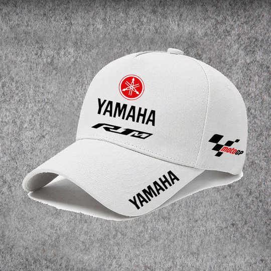 Yamaha R1M World Motorcycle Championship Peripheral Factory Team Cycling Visor Baseball Cap Outdoor Peaked Cap