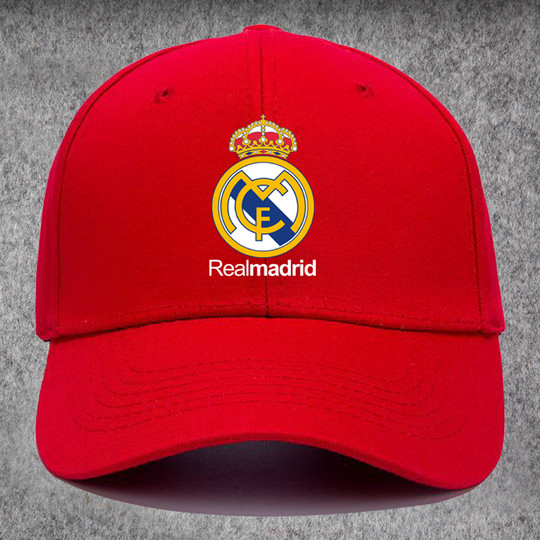 Real Madrid Club Logo Anniversary Commemorative Baseball Cap for Men and Women with Large Head Circumference and Sun Protection