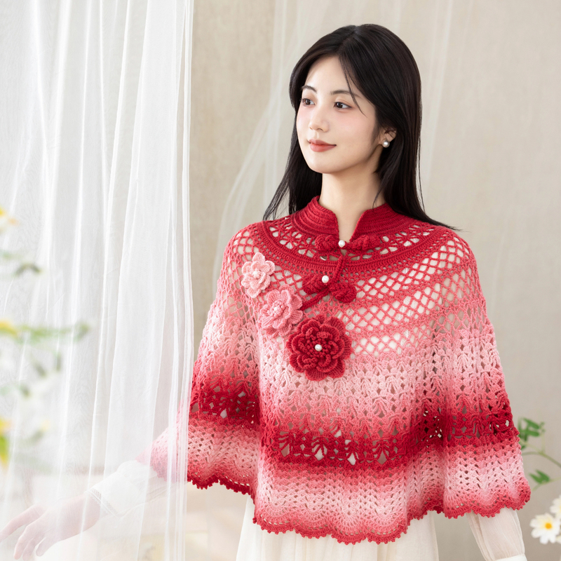 Sister Su Su's Yuntang Cloak DIY Crochet Little Fairy Wool Yarn Knitting Kit
