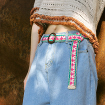 Su Su Jies home style lace belt handmade gift making diy cotton crochet wool material bag