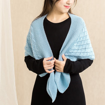 Su Su Jihai water pattern shawl diy hand-woven needle scarf shawl clothes wool ball material bag