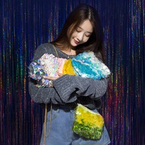 Su Su Jies family fantasy Mermaid wool hand-woven bag diy making woven thread crochet material bag crochet