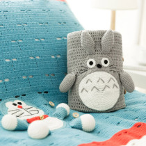 Sister Su Sus blue meow blanket Gray cat blanket diy relieve boredom Handmade material package wool crochet thread homemade