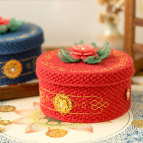Su Su Jies family rich and auspicious storage box hand-woven crochet diy material wrapped wool Group discussion