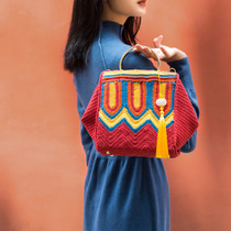 Su Su Jie and Xi handbag crochet hand-woven bag diy making knitting material woven cotton thread