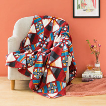 Su Su Jies kaleidoscope mosaic blanket handmade diy woven cotton crochet wool group video material bag