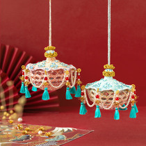 Su Su Jies Dunhuang Hua Gay Sachet Hand Crochet diy Woven Lilfront Silk Wire Material Package