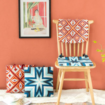 Su Su Jie family lace geometric multi-use cushion handmade diy crochet scarf wool material bag