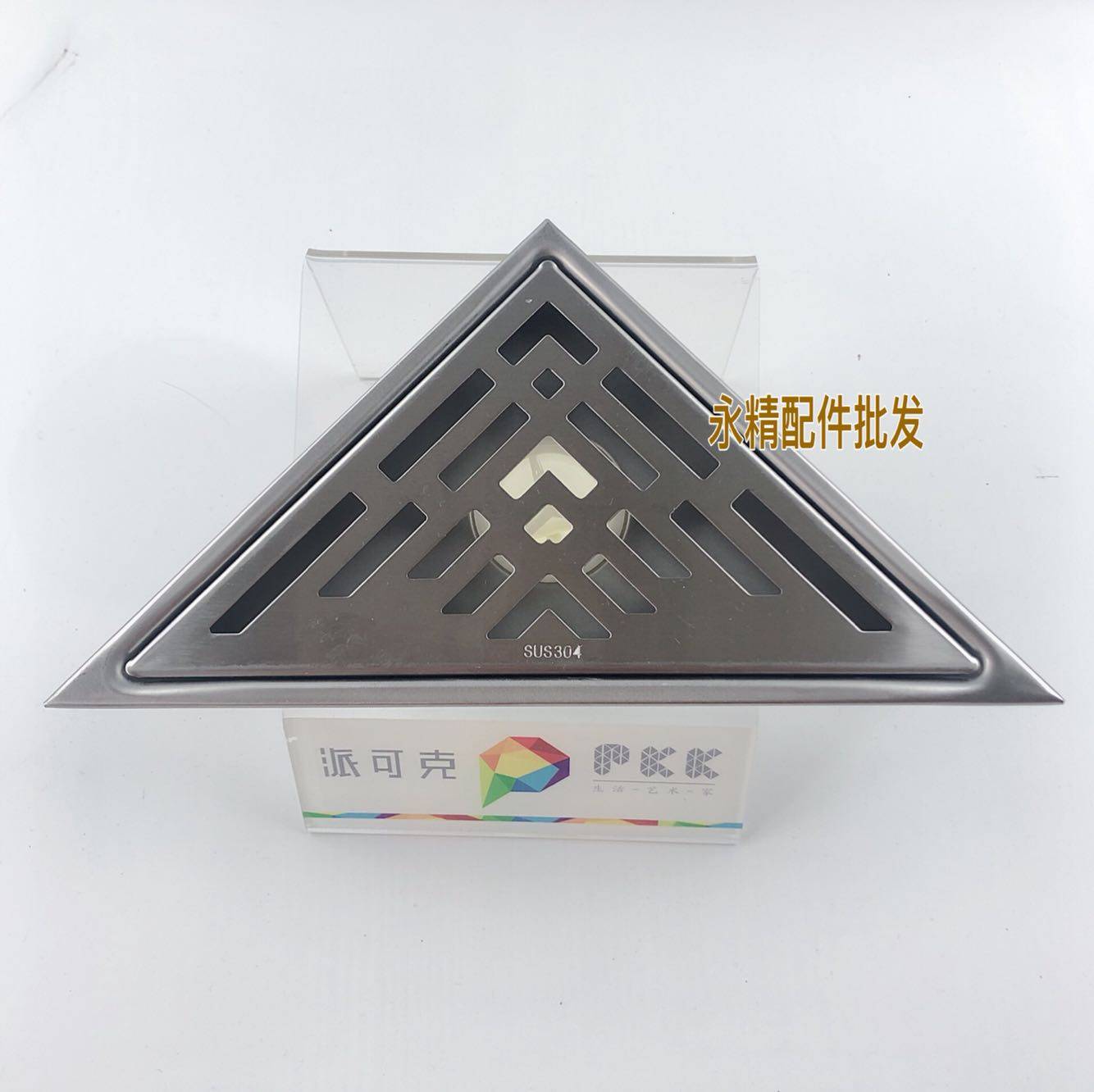 Pikeke Pkk304 stainless steel 50 tube corner deodorant floor drain shower room toilet triangle side row floor drain