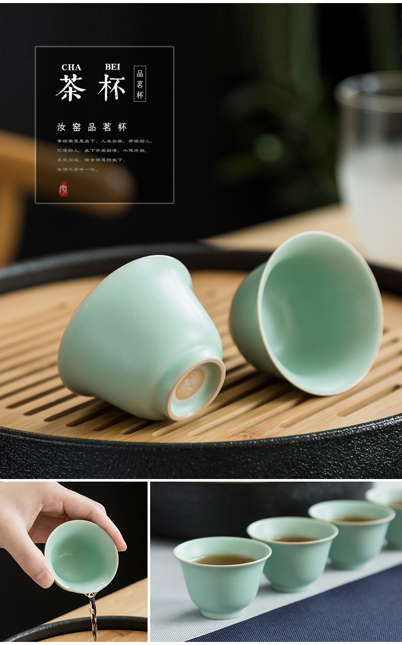 Rather uncommon your up travel tea set four cups dry tea with a pot of slicing can raise your porcelain kung fu tea set