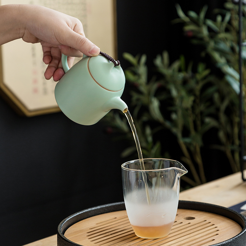 Rather uncommon your up travel tea set four cups dry tea with a pot of slicing can raise your porcelain kung fu tea set