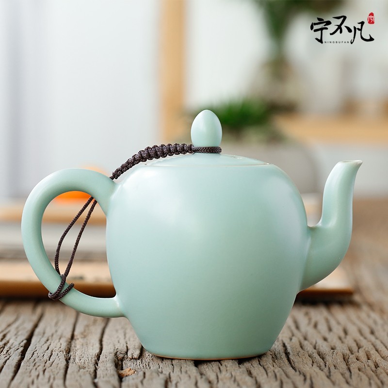 Rather uncommon your up tea set ice crack ceramic teapot GaiWanCha open filter can be 2 support a family kung fu tea set