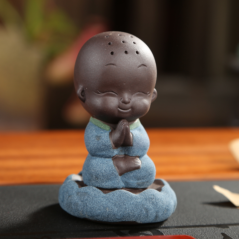 Ning uncommon see colour sand pottery tea pet furnishing articles can keep play tea tea tea accessories zen fun little monk