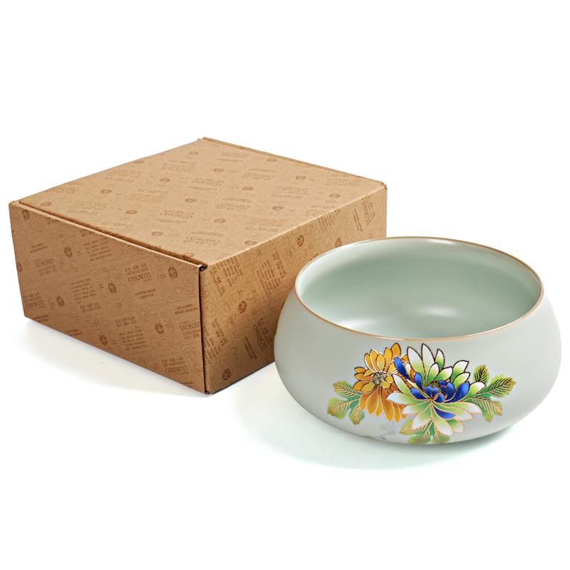Ning uncommon your up tea to wash to the ceramic household utensils with parts writing brush washer can open your porcelain medium