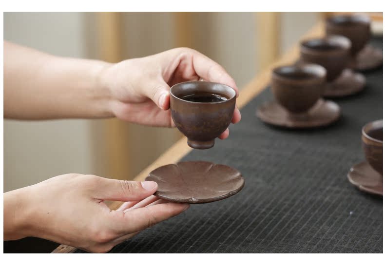 Ning uncommon teacup pad glass ceramic kung fu tea tea tea tea cup mat mat insulation pad